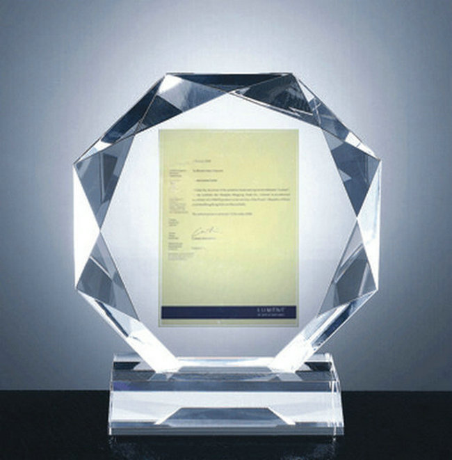 水晶獎牌